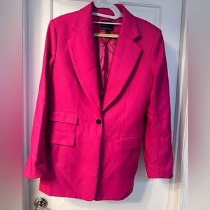 Banana Republic Pink Italian Wool blazer. Size 14.